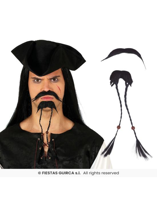 Barba e Bigode Piratas do Caribe