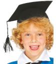 Chapéu de formatura infantil de feltro - Acessível - para meninos e meninas