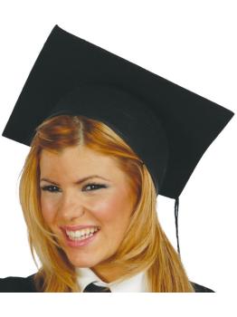 Chapéu de formatura de feltro para estudante adulto