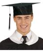 Boné de graduação em cetim adulto