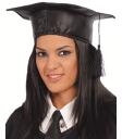 Chapéu de formatura econômico em tecido para adultos