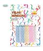 Blister de 24 velas mágicas de aniversário.