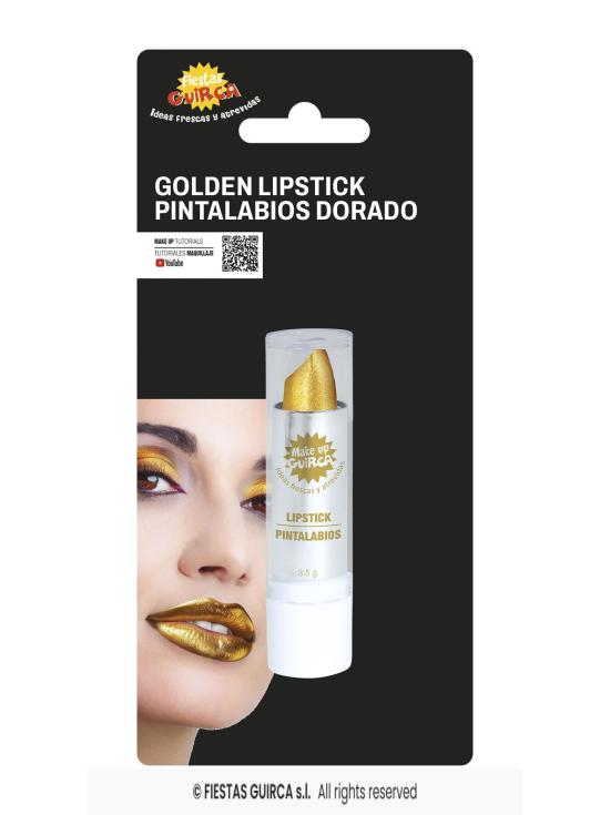 Blister de batom dourado