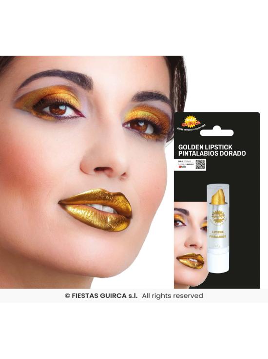 Blister de batom dourado