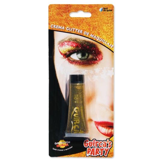 Blister de tubo de maquiagem com glitter 20 cc dourado