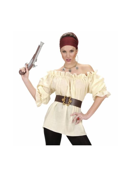 Blusa bege para fantasias adultas
