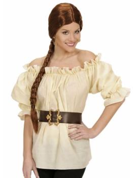Blusa bege para fantasias adultas