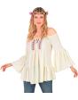 Blusa hippie feminina com mangas sino