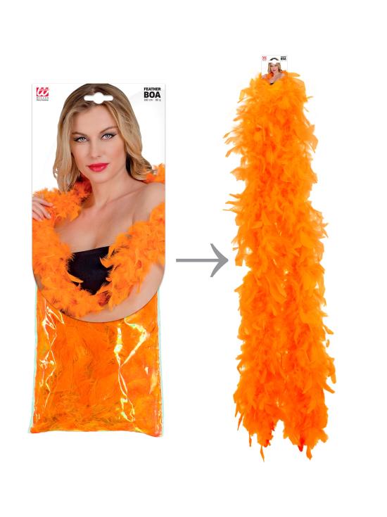 Boa de penas laranja – 1,80 m – 80 g
