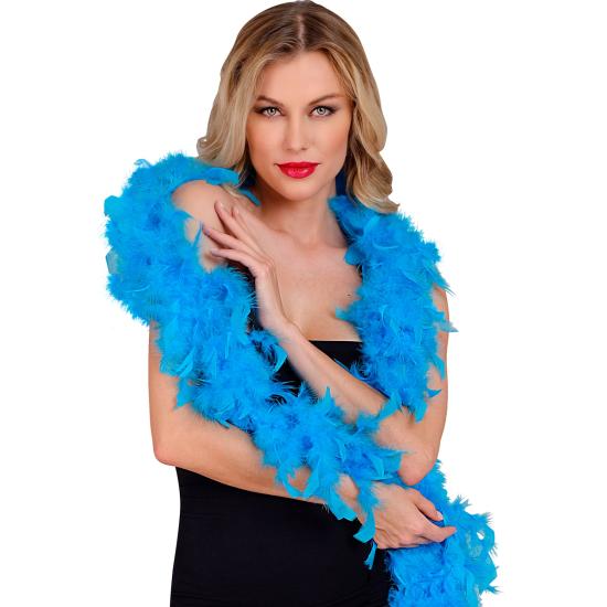 Boa de penas azul luxuosa 1,80 metros 50 gramas Boa de penas azul luxuosa 1,80 metros 50 gramas
