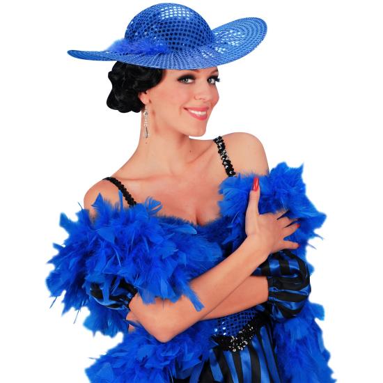 Boa de penas turquesa luxuosa 1,80 m 50 gr