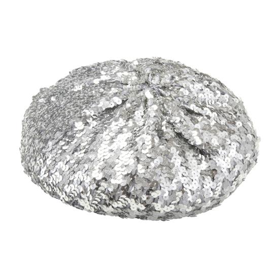 Boina de Lentejuelas Plateada Boina de Lentejuelas Plateada