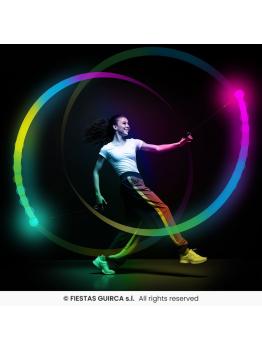 Bola de dança LED multicolorida (7 cm) - Acessório luminoso para festa