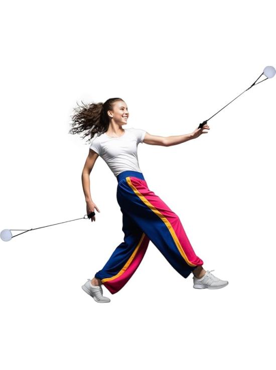 Bola de dança LED multicolorida (7 cm) - Acessório luminoso para festa