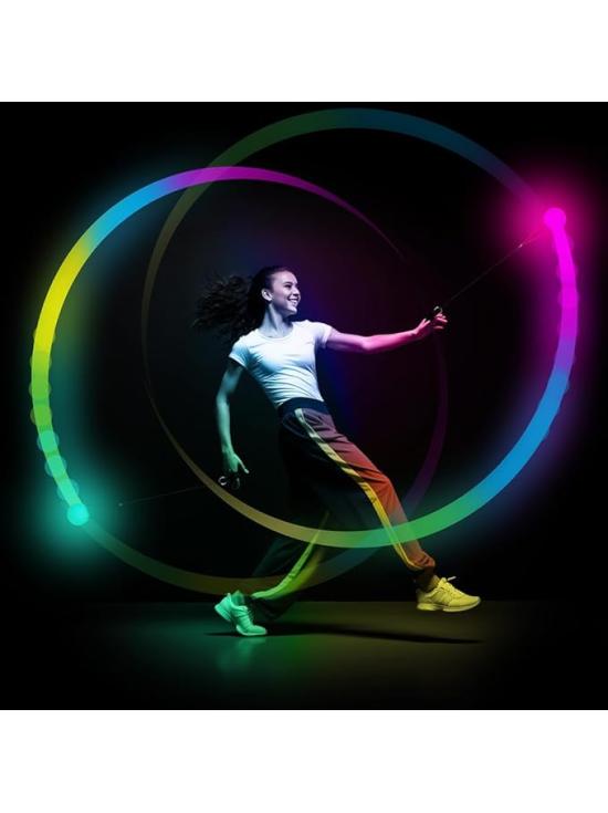 Bola de dança LED multicolorida (7 cm) - Acessório luminoso para festa