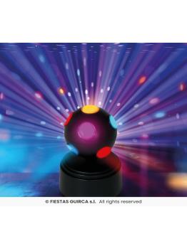 Bola de discoteca LED preta (9x9x12 cm)