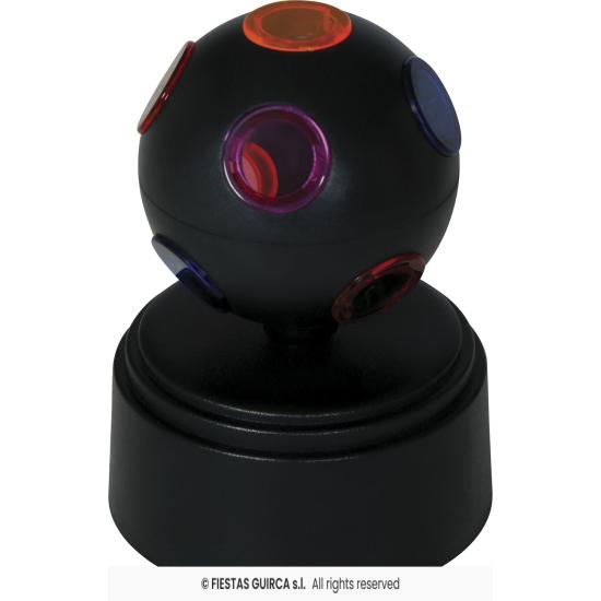 Bola de discoteca LED preta (9x9x12 cm)