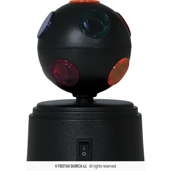Bola de discoteca LED preta (9x9x12 cm)