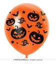 Saco com 10 balões para festa de Halloween 30 cm