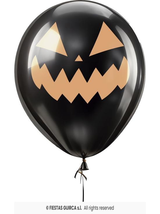 Saco com 10 balões para festa de Halloween 30 cm