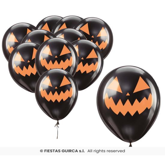 Saco com 10 balões para festa de Halloween 30 cm