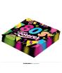 Saco com 12 guardanapos anos 80 33 x 33 cm