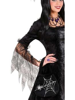 Saco de teia de aranha e aranha