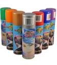 Frasco de 140 Spray Fluorescente para Cabelo 125 ml Laranja.