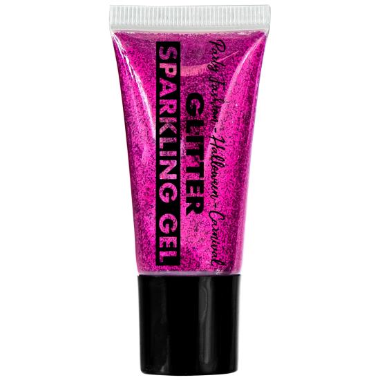 Glitter colorido em tubo dispensador de gel 25 ml