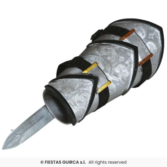 Pulseira com adaga ninja retrátil, 30 cm