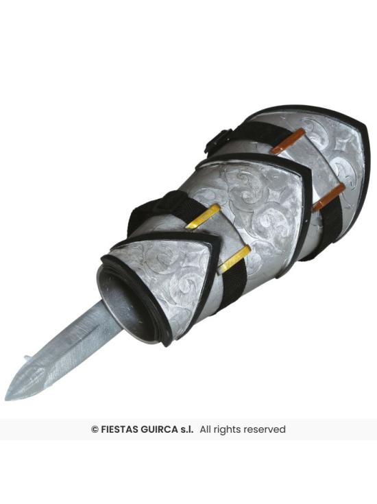 Pulseira com adaga ninja retrátil, 30 cm