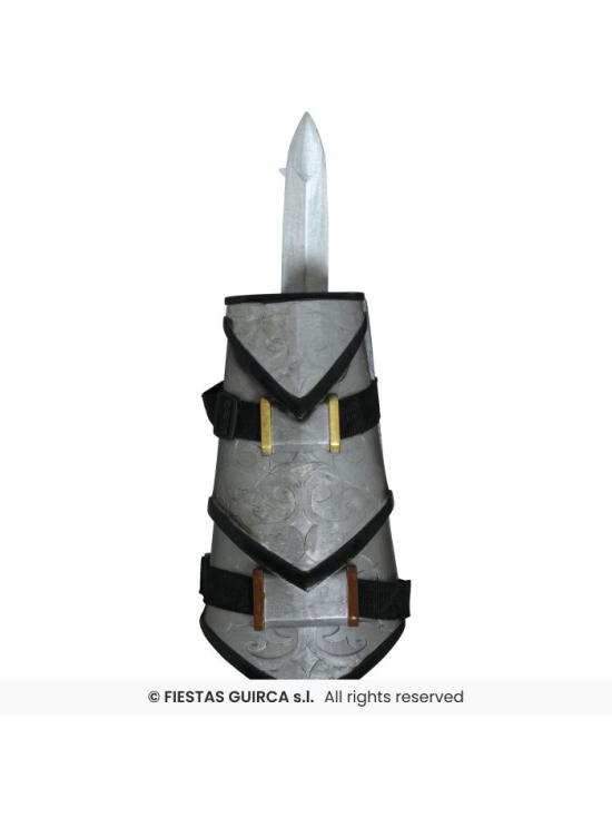 Pulseira com adaga ninja retrátil, 30 cm