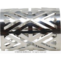 Pulseira futurista prateada