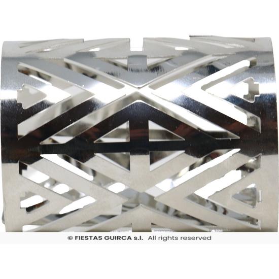 Pulseira futurista prateada