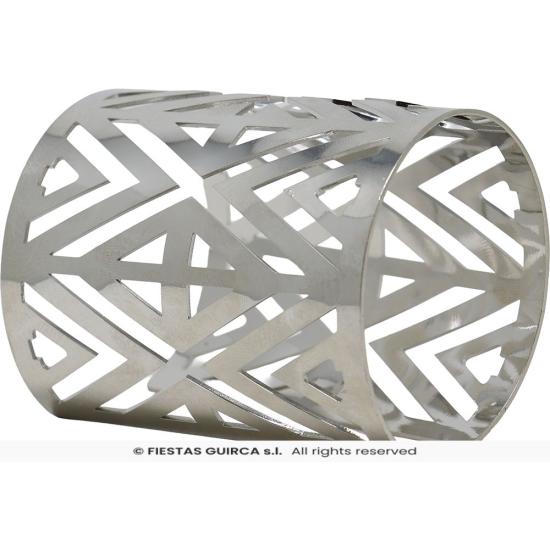 Pulseira futurista prateada