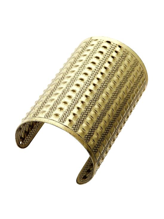 Pulseira de metal dourado cravejada | Acessório para trajes egípcios, romanos ou gregos – Widmann