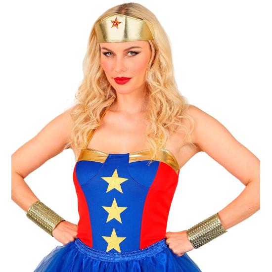 Pulseira de metal dourado cravejada | Acessório para trajes egípcios, romanos ou gregos – Widmann Pulseira de metal dourado cravejada | Acessório para trajes egípcios, romanos ou gregos – Widmann