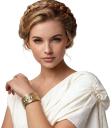 Pulseira dourada greco-romana para fantasia de adulto
