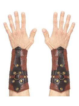 Pulseiras de imitação de couro romano ou grego