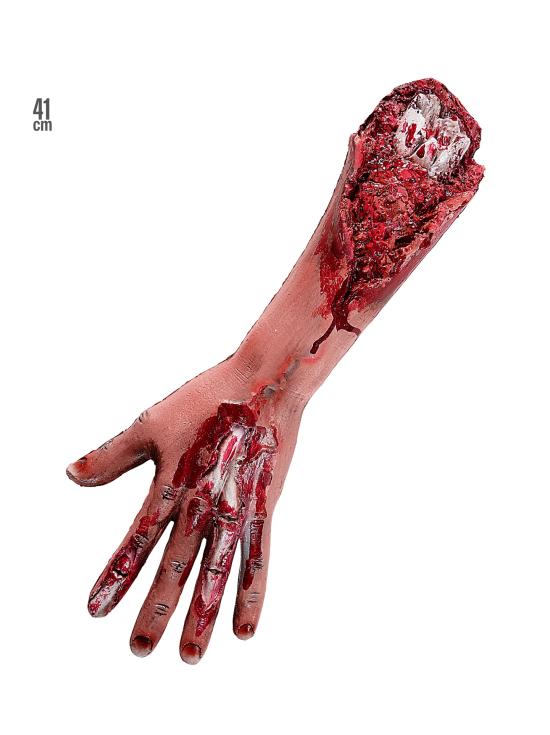Braço amputado realista de 41 cm para o Halloween