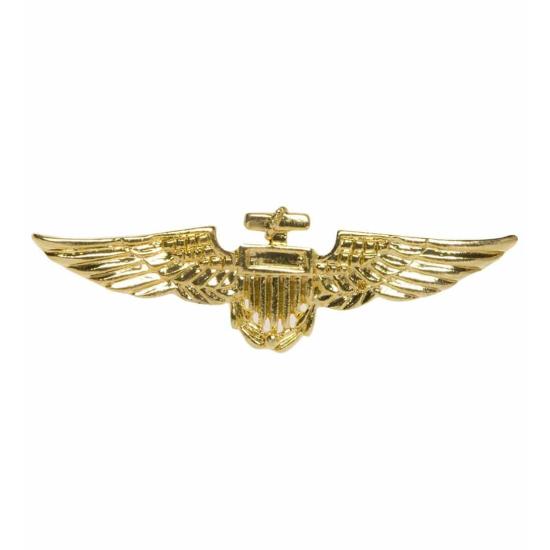 Broche de Aviador Dourado.