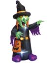 Bruxa inflável luminosa de Halloween 122 cms