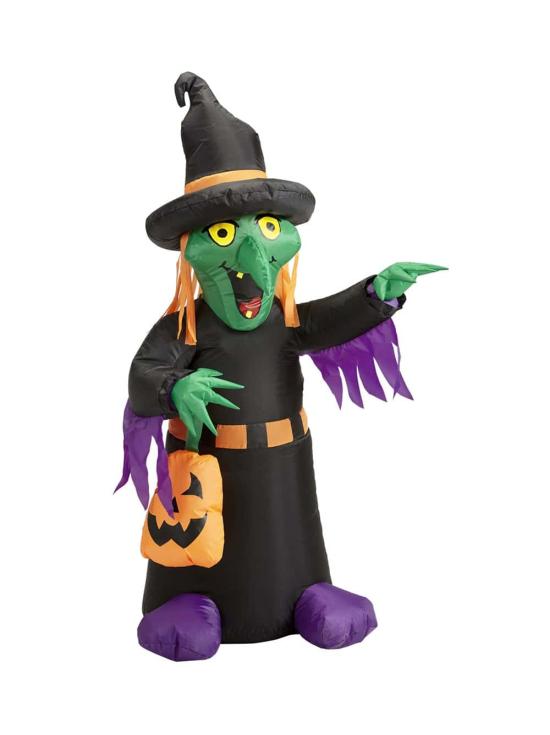 Bruxa inflável luminosa de Halloween 122 cms