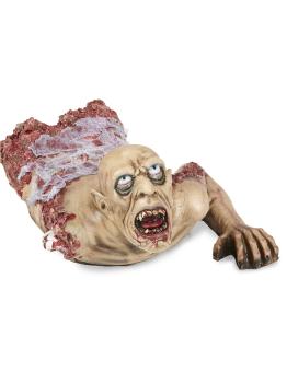 Busto de zumbi rastejante 77 cm