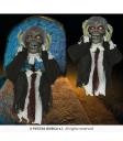 Busto de Zumbi com Luz, Som e Movimento (55 cm)