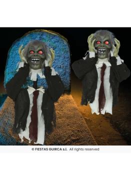 Busto de Zumbi com Luz, Som e Movimento (55 cm)