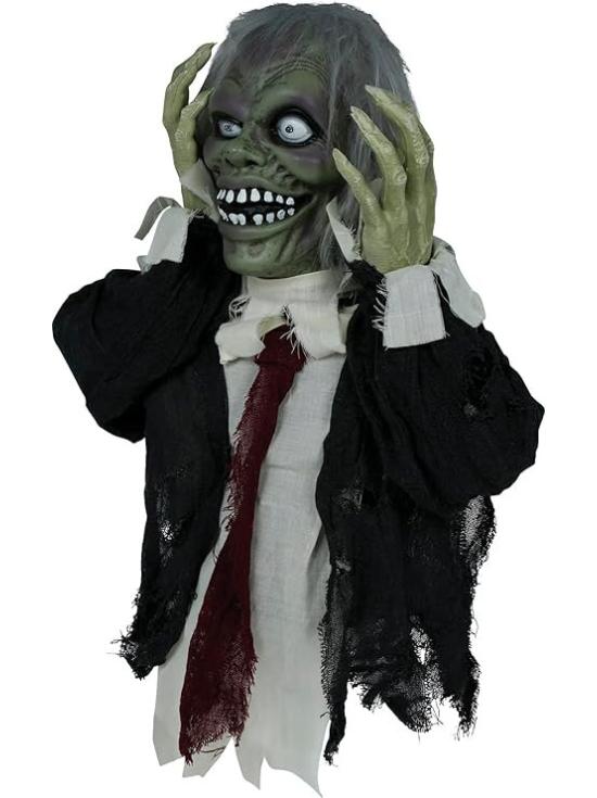 Busto de Zumbi com Luz, Som e Movimento (55 cm)