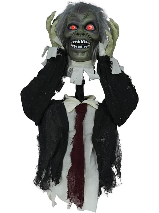 Busto de Zumbi com Luz, Som e Movimento (55 cm)