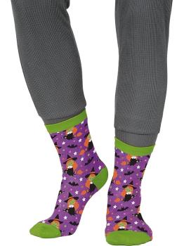 Meias de Bruxa para o Halloween - Acessório têxtil para fantasias de bruxa e festas de Halloween - Ideal para crianças e adultos - Multicolorido