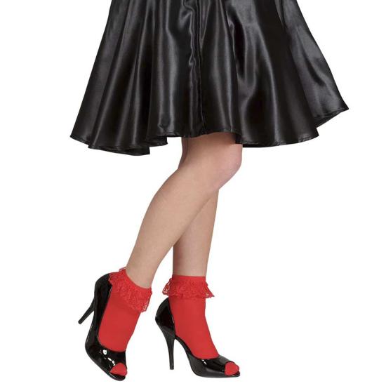 Meias com babados anos 50